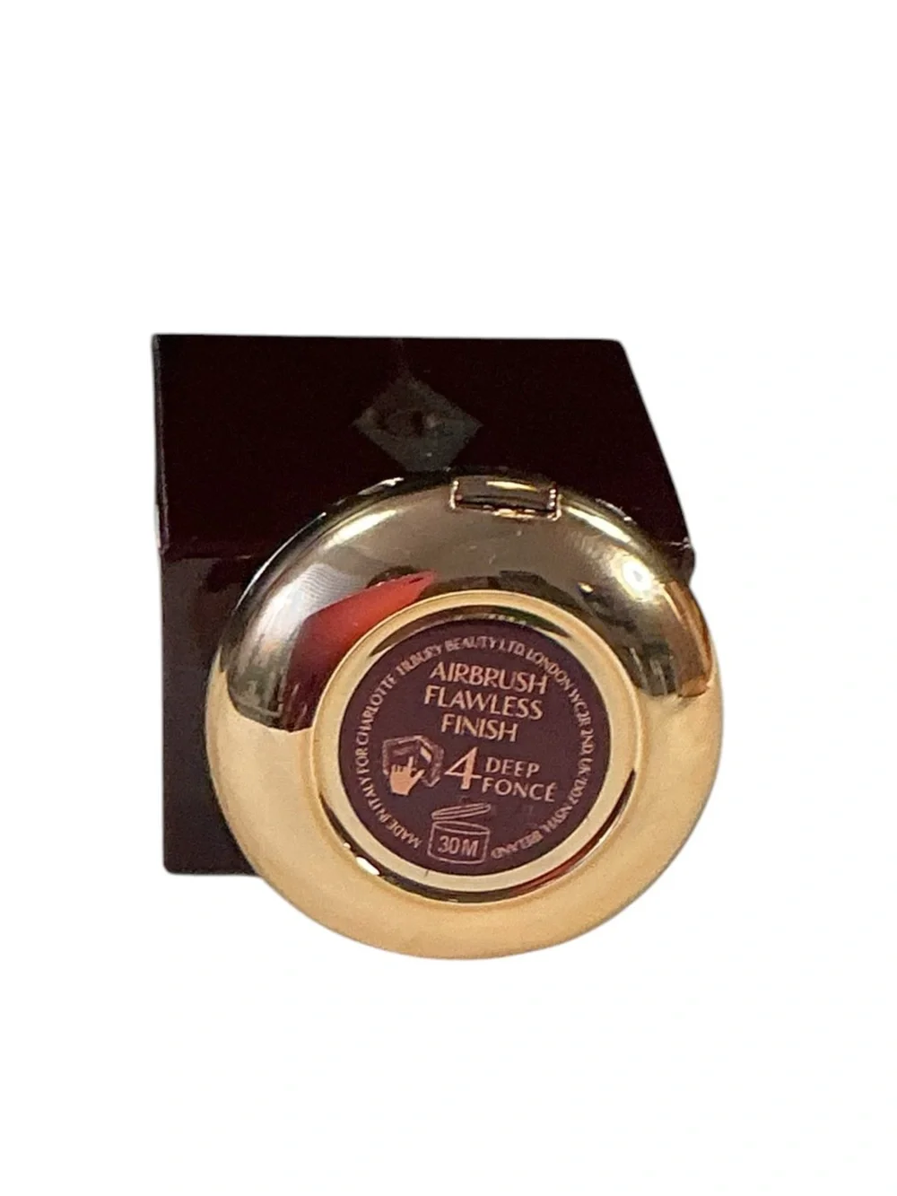 Airbrush Flawless Finish Complexion Perfecting Pressed Powder Mini - #4 Deep NIB